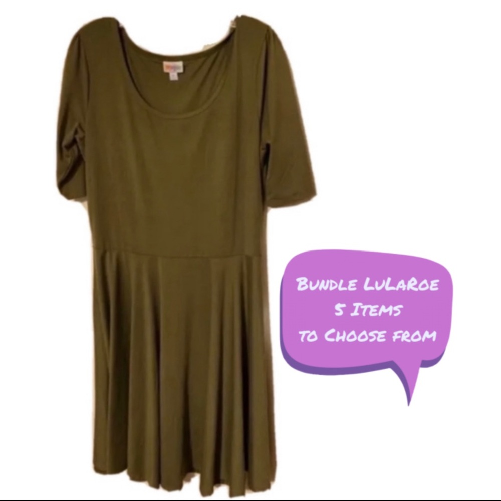 NWOT’s LuLaRoe XL Olive Green Dress